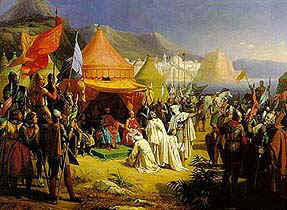 A typical Crusader encampment