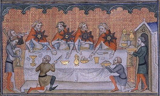 14th century - A royal feaste in France