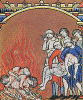The bodies of Saul and his sons are burned